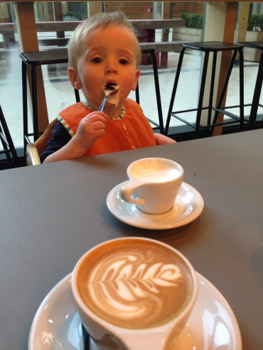 Any good buggy run must start/stop-off/end with a coffee and babycino!